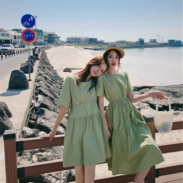 

Immortal Dress 2019 New Style Summer Sweet Elegant Slimming French Non-mainstream Waist Hugging Hipster Platycodon Grandiflorum