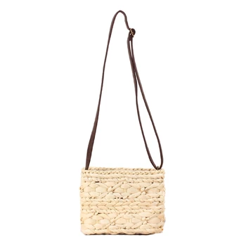 

LJL-Beach Bag Straw Bag Shoulder Bag Women's Natural Handbag