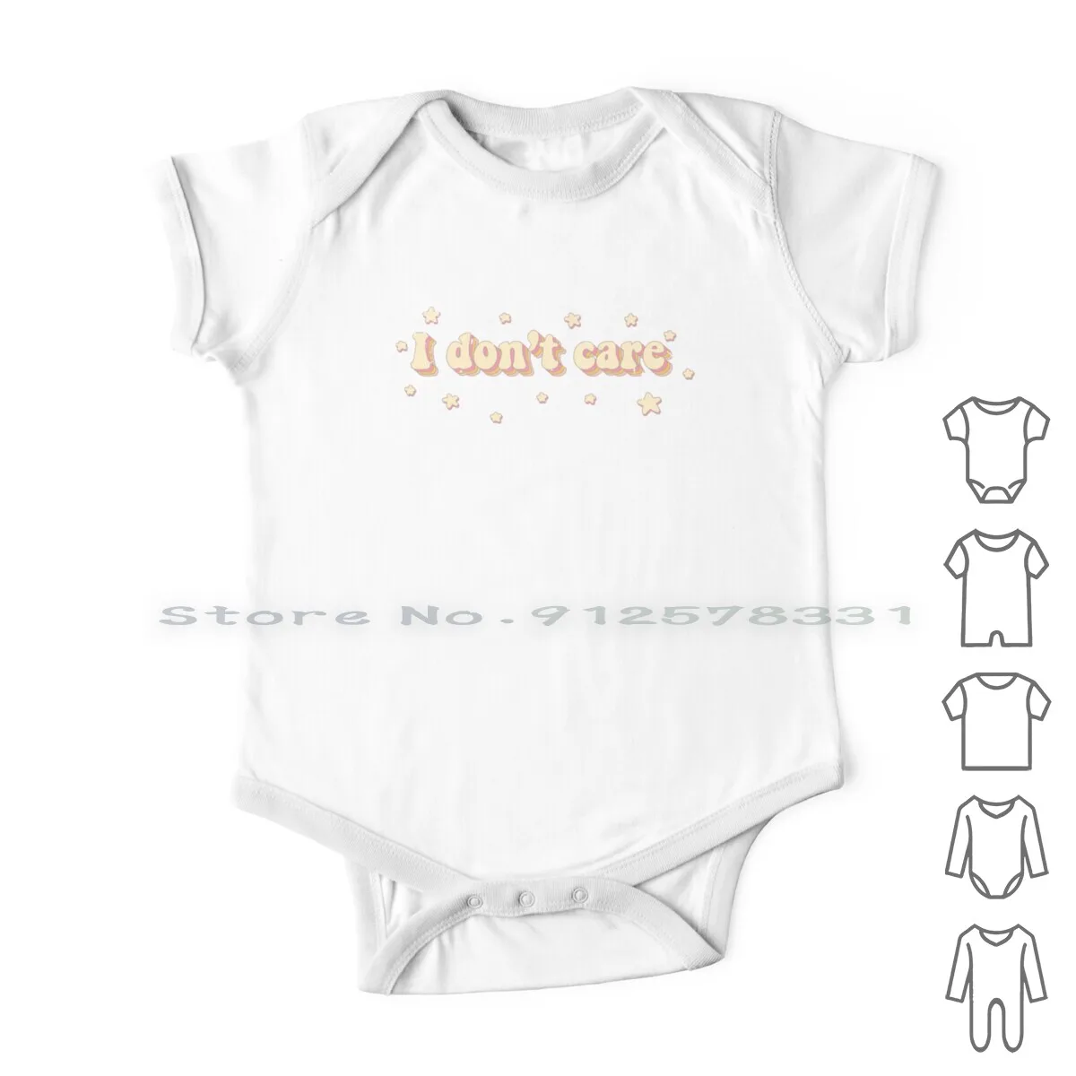 

I Don't Care Newborn Baby Clothes Rompers Cotton Jumpsuits I Dont Care Idontcare Funny Style Retro Fashion Vintage Fashion