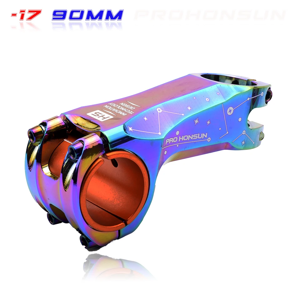 Отрицательные winkel-17 Grad xc ремень шток MTB 90 мм Vorbau CNC 31,8 мм/35 мм объектив Fahrrad ultraleicht 28,6 мм габельшафт горный