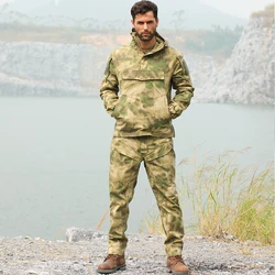 Traje de camuflaje de rana para hombre, uniforme militar del ejército al aire libre, conjuntos de combate táctico de la Marina CS (chaqueta y pantalones), M-2XL de talla múltiple