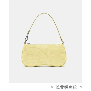 

French niche design bag Friday byjwpei armpit bag with crocodile pattern