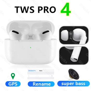 

NEW TWS Pro 4 Wireless bluetooth Earbuds ANC Active noise reduction GPS positioning and Name Change PK i9000 i90000 i900000 PRO