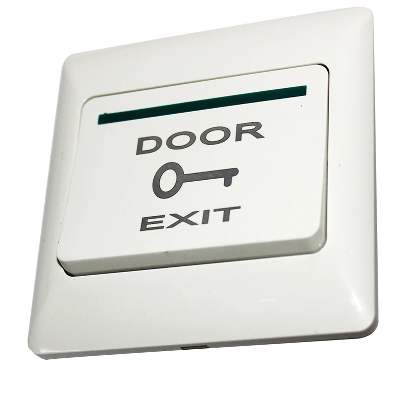 

KPIOCCOK Door Exit Button Wireless Release Button Switch Access Control System Automatic Reset Type 86 Normally Open Door Button