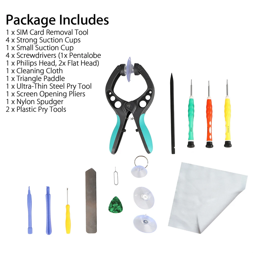 

14 in1 Mobile Phone LCD Screen Opening Pliers Suction Cup for Cell Phone Repair Tool