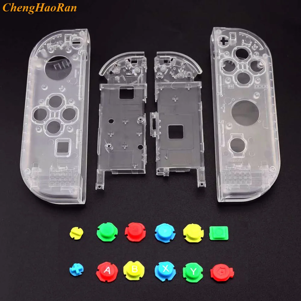 YuXi прозрачный пластиковый корпус L R Жесткий Чехол крышка с кнопки ABXY для