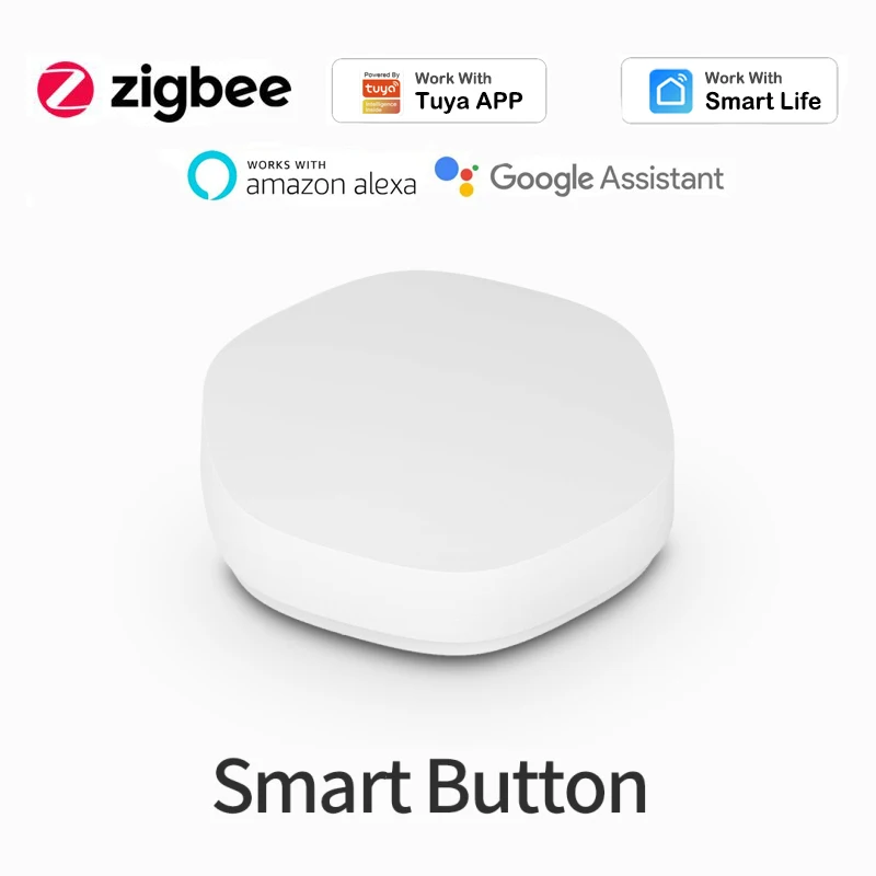 Tuya-interruptor inteligente Zigbee 3,0, inalámbrico, Control de botón, enlace multiescena, funciona con Alexa y Google Home