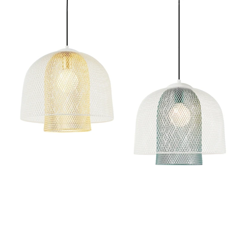 

Nordic fashion style Iron net pendant lamp modern minimalist cafe dining room parlor pendant lighting