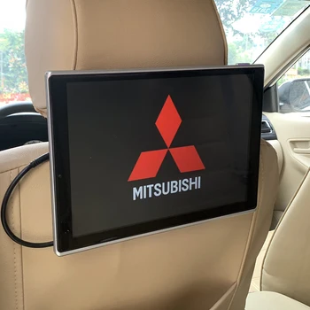 11 8 インチのアンドロイド 8 1 車のヘッドレストモニターサポートワイヤレス無線 Lan ブルートゥースの Usb Ir 三菱後部座席エンターテイメントシステム Leather Bag
