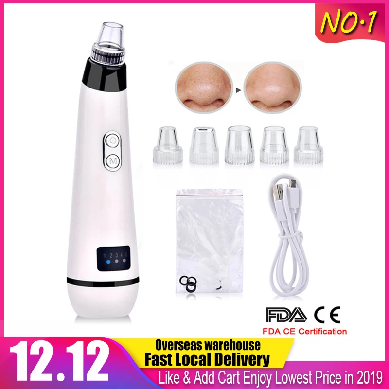 

1 piece for 1 Buyer Limited Stock Blackhead Remover Face Nose T Zone Clean Pore Acne Pimple Removal Vacuum Suction Facial Clease