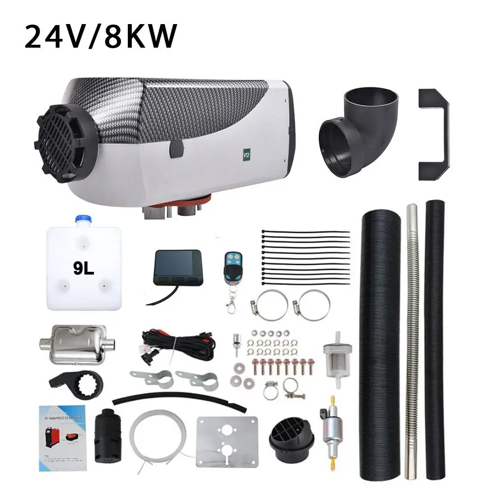 

Car Heater 12v 24v 8kw Car Diesels Air Parking Air Fuel Oil Auxiliary Heater For Trucks Bus Trailer Car Accessories