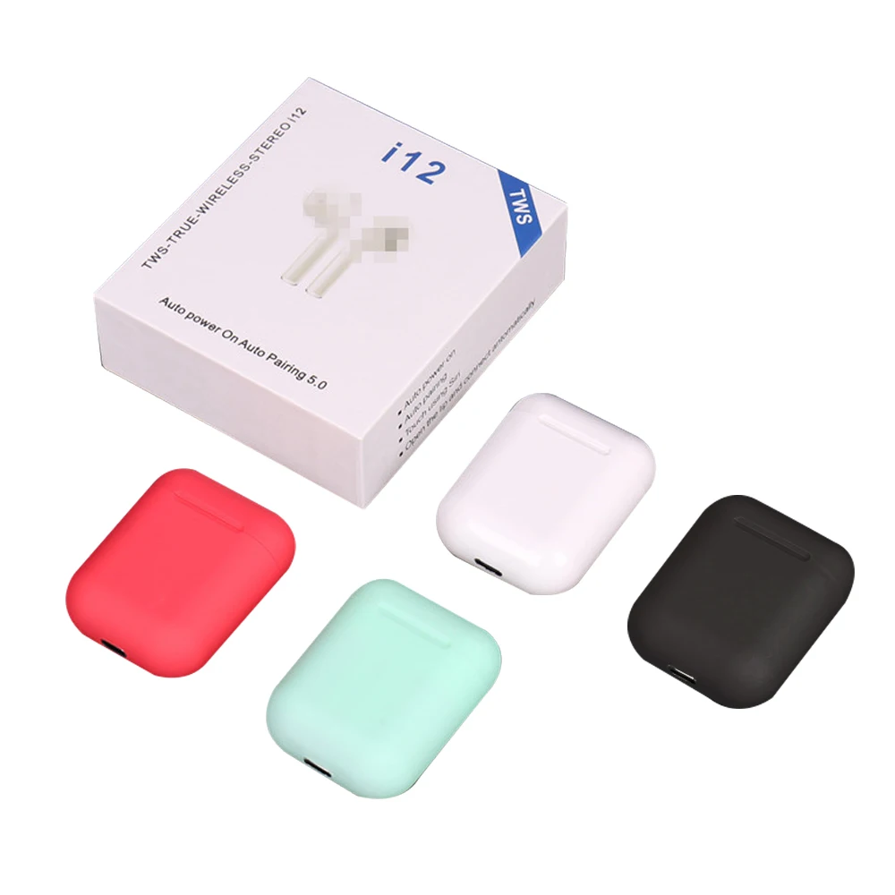 Оригинальные i12 tws Bluetooth наушники, bluetooth наушники для всех смартфонов, спортивные наушники, гарнитура, наушники