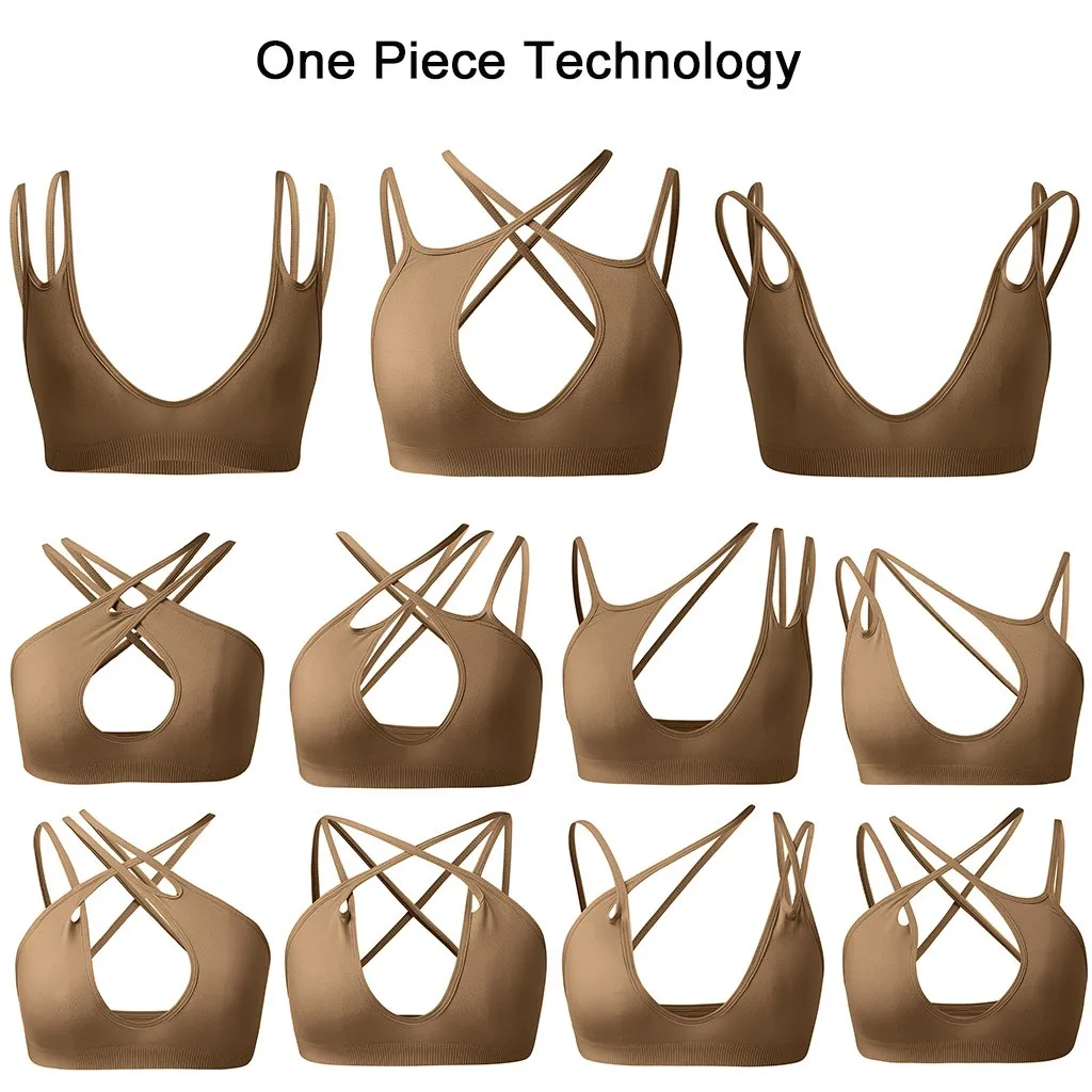 Jaycosin Fashion Bras lightweight Versatility 2PC Underwear Mash Up Bra Intimate Elastic Innovation For Boobs Versatility 129#4