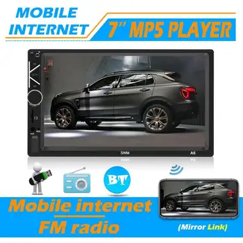 

A6 7 inch 2 Din Touch Screen Car Stereo FM Bluetooth Head Unit MP5 Player
