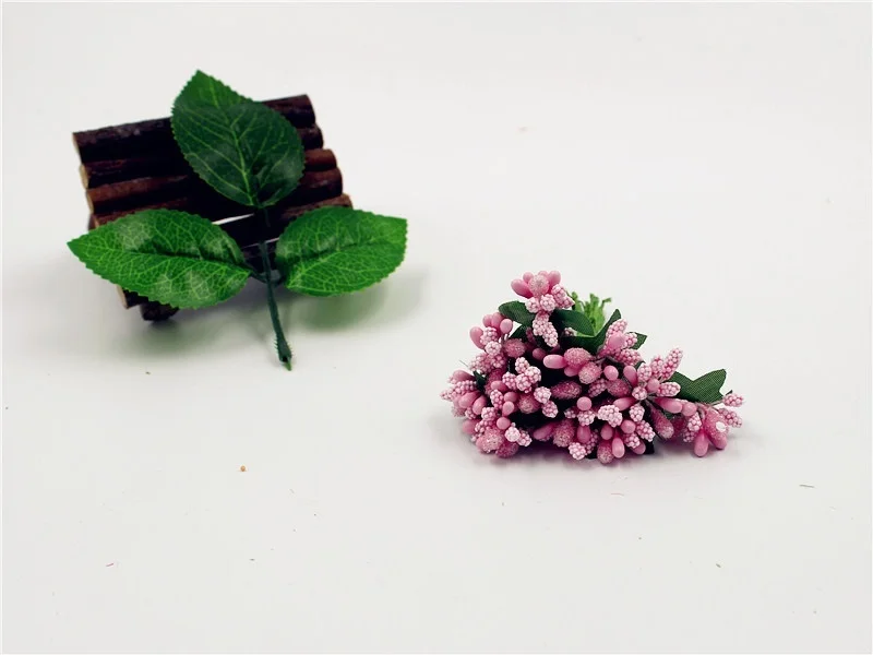 Искусственный бутон Stamen Berry Bacca цветок для свадебного украшения DIY Скрап заказ