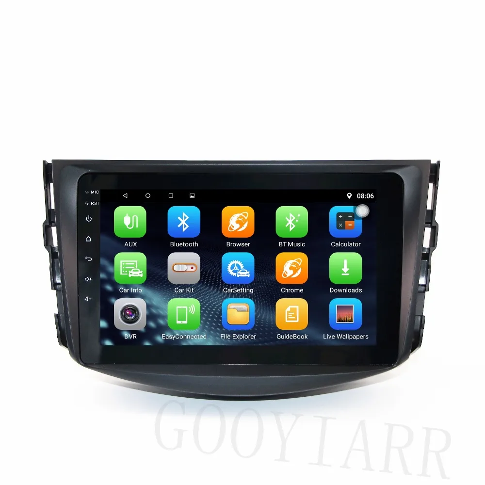 Мультимедийный плеер для toyota RAV4 2 din 8 дюймов HD Android GPS навигация радио BT Wi Fi FM карта