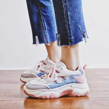 

2019 autumn new fashion simple solid color flat shoes women trend comfortable mesh breathable casual shoes