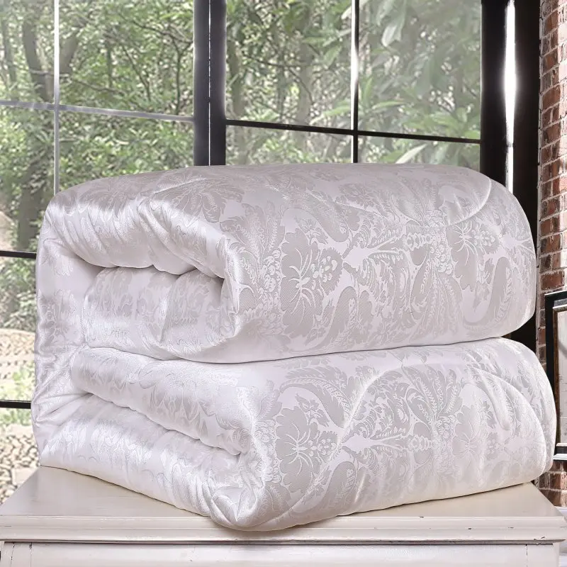 Billig 100% natur Mulberry Silk Tröster Quilt für Winter Sommer König Königin Volle Twin Größe Baumwolle Duvet Stepp Decke Füllung