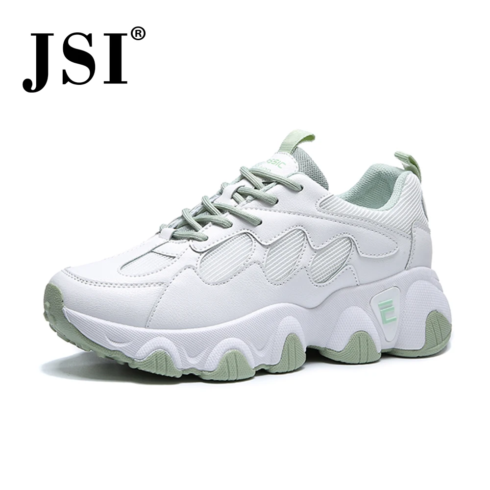 

JSI Letter Print Women' s Flats High Quality Mixed Colors Patchwork Design Comfortable Lace-Up Shoes Anti-Slippery Sneakers JY73