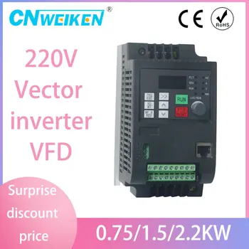 

Variable Frequency Drive, Vfd Inverter Frequency Converter 2.2Kw 3Hp 220V 10A for Spindle Motor Speed Control (Vfd-2.2Kw)
