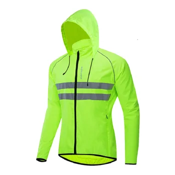 

WOSAWE Hoodie Autumn Top quality Cycling Jacket men PRO TEAM Lightweight Windproof cycling Windbreaker Reflective mtb wind Coat