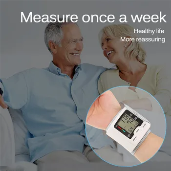

Hot Germany Chip Automatic Wrist Digital Blood Pressure Monitor Tonometer for Measurement Heart Rate SN-Hot