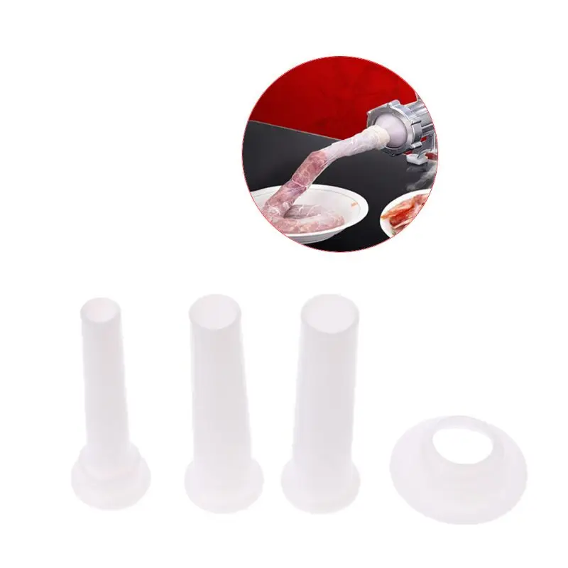 3pcs/set Meat Grinder Sausage Stuffer Filling Tubes DIY Sausages Maker Funnels meat grinder meat grinder spare parts food grinder attachments