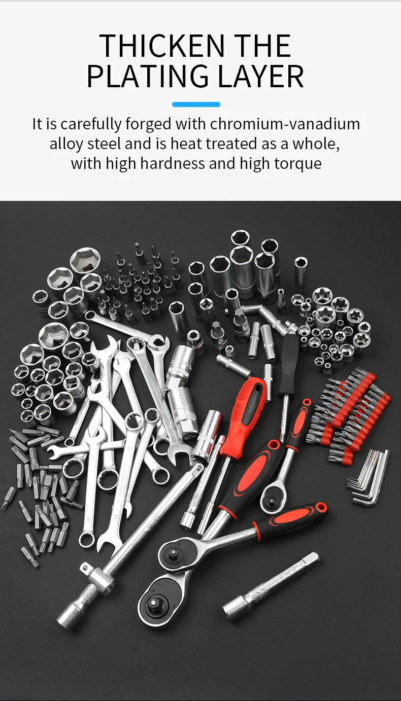 Trousse à outils pour auto, jeu de clés, 78 articles, CR-V métal outil Kit  outils de réparation automobile clé clé ensemble et outils pour machine -  AliExpress