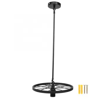 

85-265V E27 Vintage Iron Wheel LED Ceiling Light Hanging for Living Room Bedroom