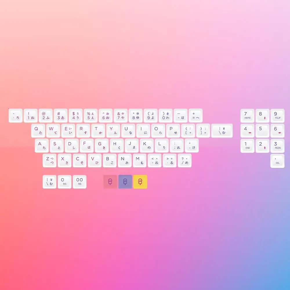 XDA брелки для мороженого PBT Dye-subbed ключи для cherry mx механическая клавиатура