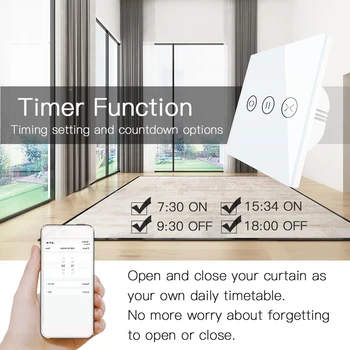 

New Professional Intelligent WIFI Curtain Blind Electric Switch By Mobile Phone APP Remote Control Compatible with Alexa Google
