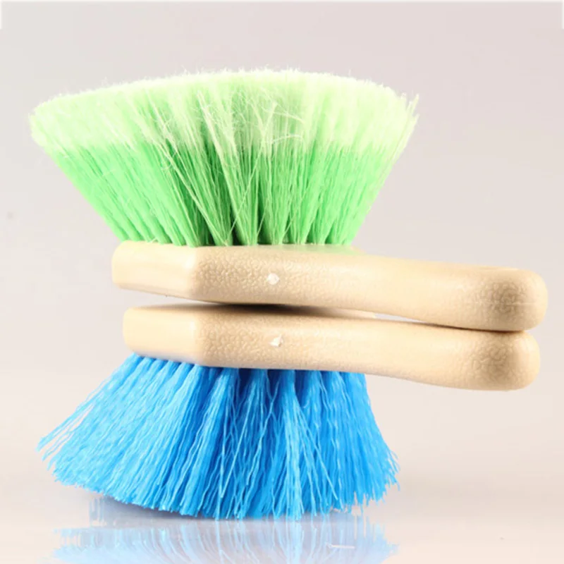  1Pcs New Hard Hair Soft Hair Scratch-Free Wheel/Tire Brush Short Handle Special Design Brushes for 