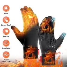 Теплые зимние перчатки, мотоциклетные перчатки для скутера, спортивные водонепроницаемые Нескользящие перчатки, уличные спортивные перчатки Guantes Termicos Hombre E