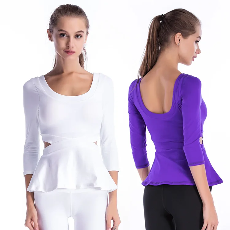 

Europe And America New Style Yoga Clothes Women's Autumn And Winter Sports Jogging Suits Profession Large Size Tops Slimming-Sty
