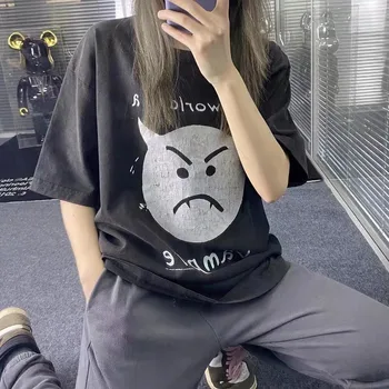 

2020ss Vintage T-Shirt Men Women Couples Oversized Tees 100% Cotton T Shirt Mens