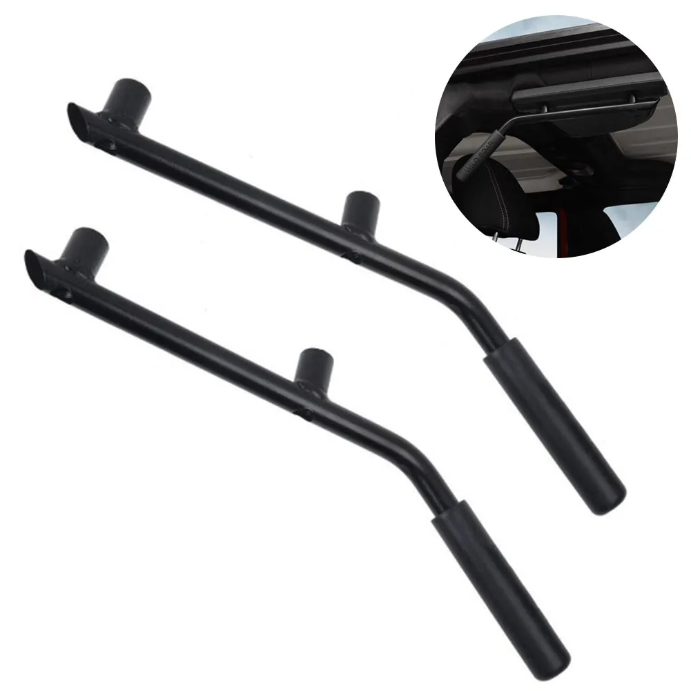 

2 Pcs With Screws Grab Aluminum Alloy Rear Handle Durable Vehicle Interior Roll Bar Assembly Parts Car Door For Jeep Jk