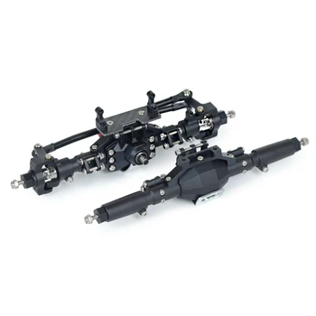 

Metal CNC Anodized Full Front Rear Axle RC Bridge Axle RC Spare Parts for Axial SCX10 II 90046 90047 RC Crawler Truck