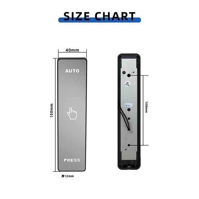 Elektrische Schiebetür Spiegel Glas Exit-Button Access Control Schalter  Automatische Türschloss Türöffner Drücken Exit-Button - AliExpress