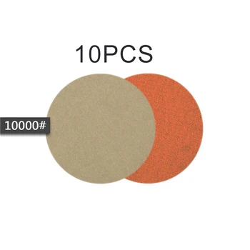 

10PCS 5 Inch Wet Or Dry Sandpaper Hook And Loop Mixed Grits Sanding Discs Pads