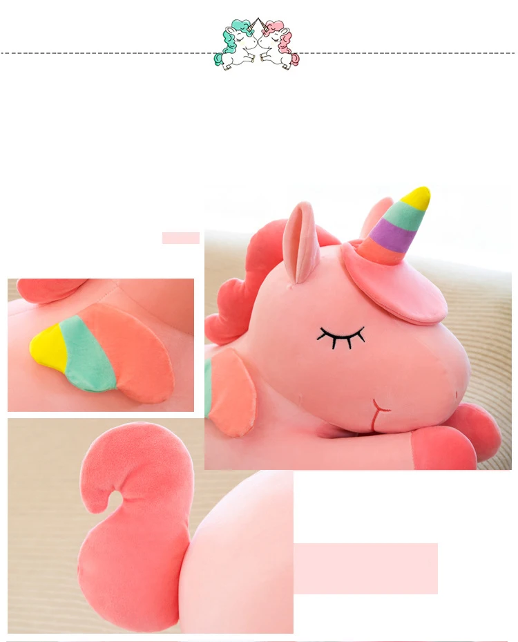 Large Comfortable Plush Lying Unicorn Doll Children‚Äôs Gift