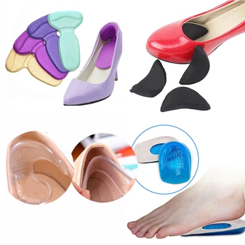 オンライン シリコーン前足パッド疼痛緩和インソールップアーチサポートジェルパッドヒールアンチスリップ抗こすりクッションパッドペディキュアツール