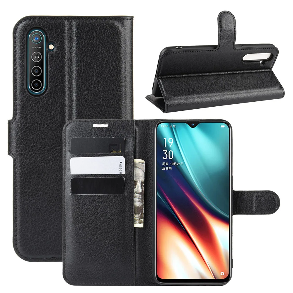 Флип-чехол для OPPO Realme XT, кожаный чехол-кошелек с отделениями для карт, чехол для OPPO Realme XT RealmeX2, чехол-накладка для телефона OPPO Realme X2 Pro