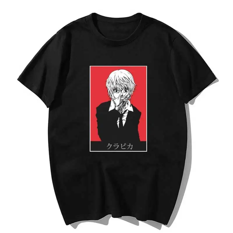 Футболка Kurapica Hunter X Мужская милые летние топы мультяшный рисунок карате графические футболки рубашка