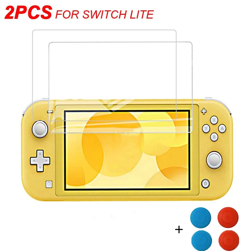 2pcs Закаленное стекло для rend Switch Lite NS Ultra Clear Full HD защитная пленка для экрана Защитная крышка для игровой консоли - Цвет: 2pcs