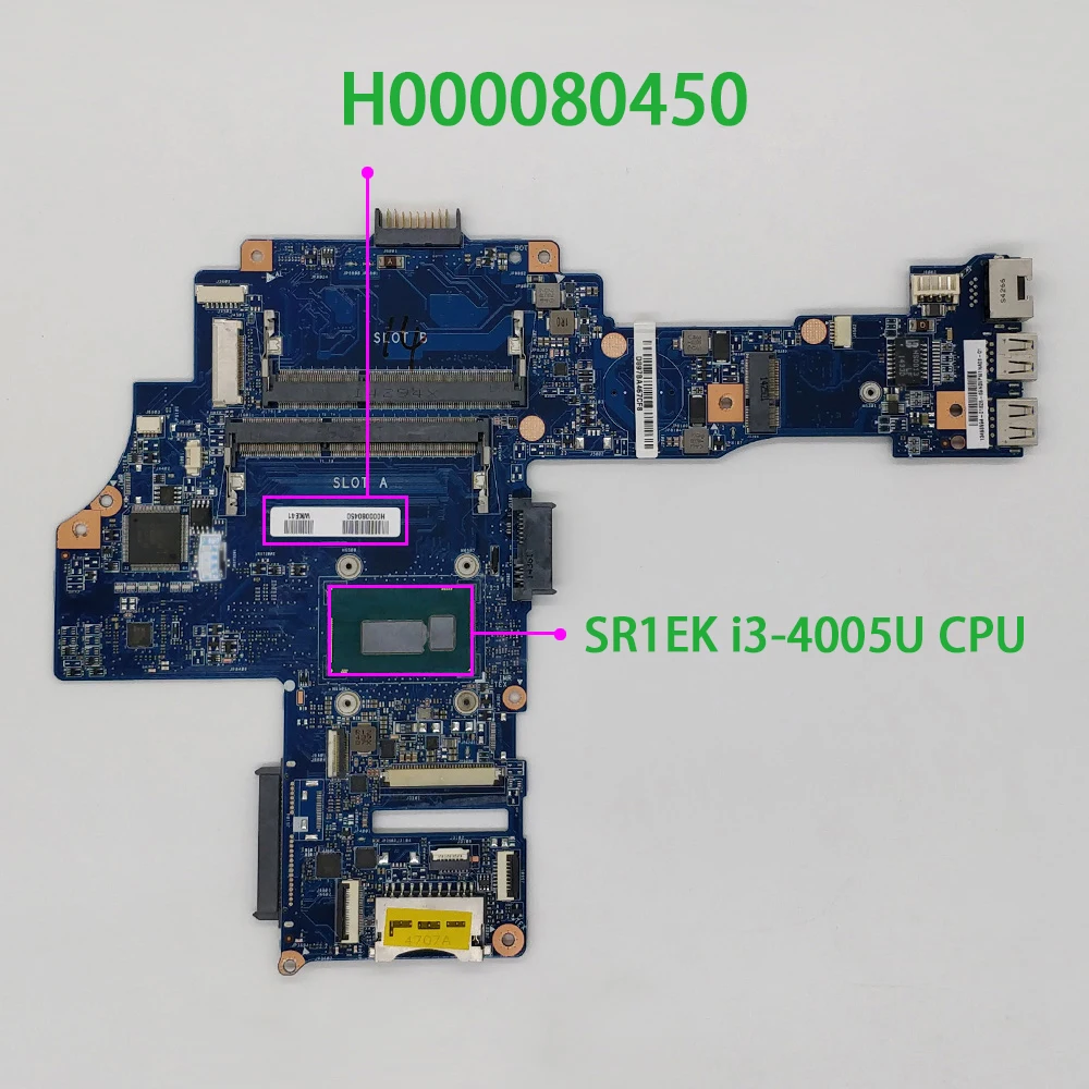 H000080450 CA10SU/CU w I3-4005U процессор основная плата REV: 2 1 для Toshiba Satellite l40-b L45-B Ноутбук