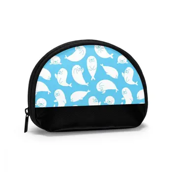 

Women's Wallet Short Women Coin Purse Wallets Card Holder Small Ladies Wallet Female Cartoon Walrus Sea Lion Bear Polar Bear