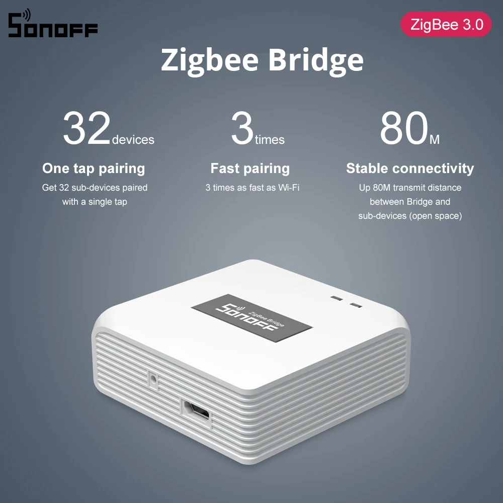 SONOFF ZBBridge Smart Zigbee Bridge Zigbee 3.0 APP Wireless Remote Controller Smart Home