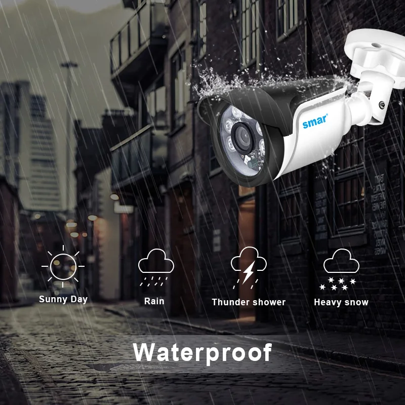  Smar 4CH CCTV HDMI DVR 4PCS 720P 1080P AHD Camera Kit Outdoor Weatherproof Home Security System Vid