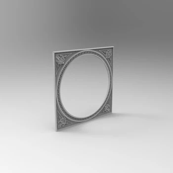

square edge frame 3D model STL format CNC router carving ArtCAM Aspire Types engraving carving file A1162