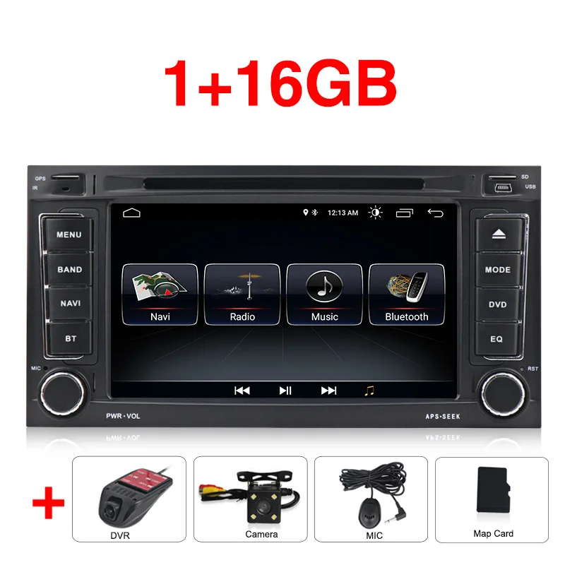 TDA 7851 Android 9 автомобильный Мультимедиа gps плеер для VW Touareg T5 Transporter Multivan 2004-2011 с wifi BT радио - Цвет: 16G  camera dvr